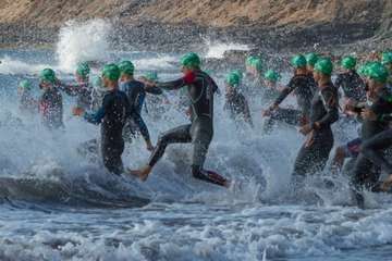 El XXVIII Triatlón de Salinetas-Telde (Foto Antonio Rico)